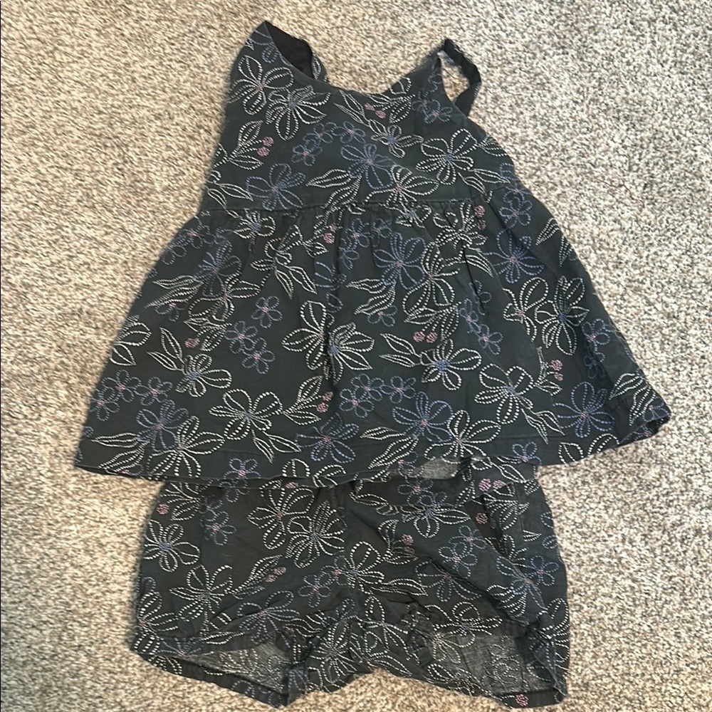 Carter's Black and Purple Patterned Outfit